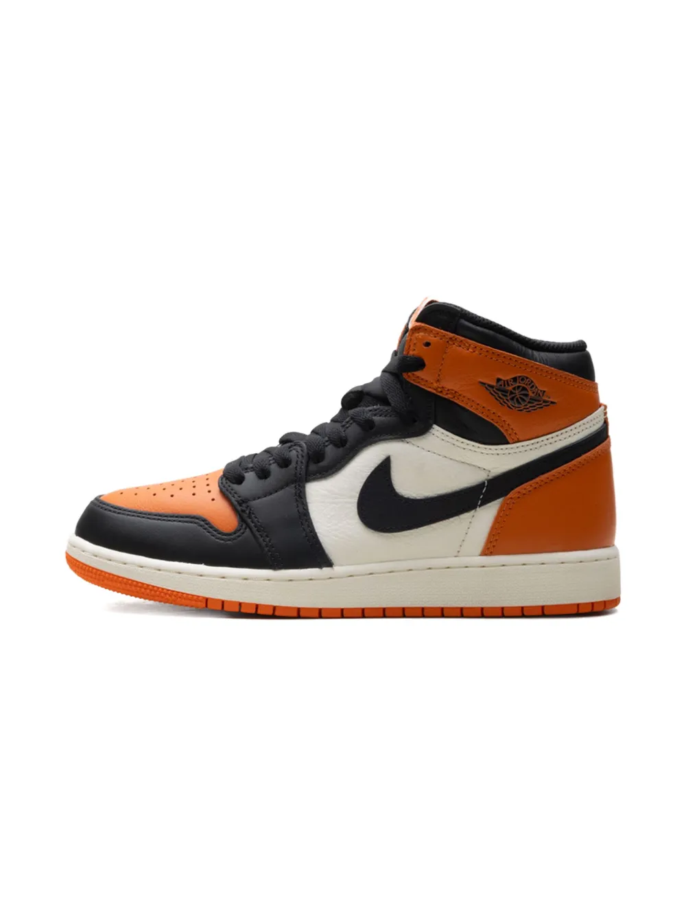 Кроссовки Air Jordan 1 Retro High OG Shattered Backboard Jordan Kids, оранжевый — фото 4
