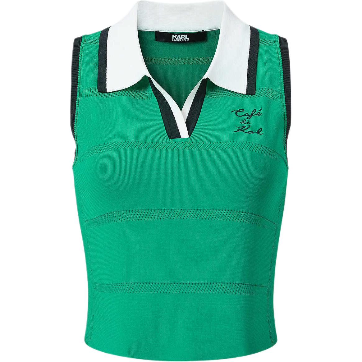 

Футболка-майка Casual Urban Social SS25 Women's KARL LAGERFELD / Karl Lagerfeld Jeans, зеленый