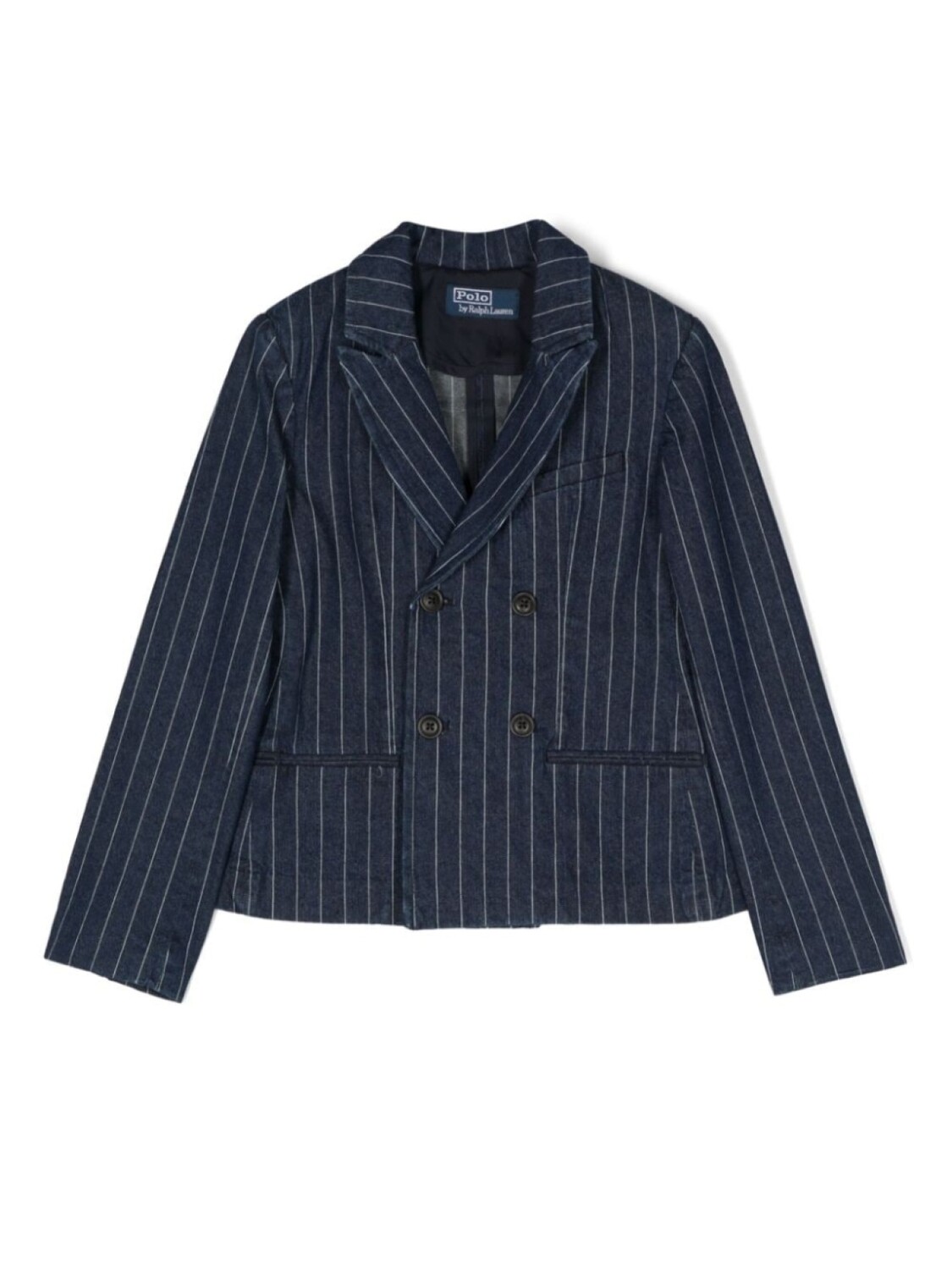 

Ralph Lauren джинсовый пиджак в тонкую полоску, синий