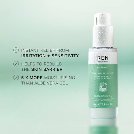 Средство для лица Ren Clean Skincare Evercalm Sensitivity Relief Mist 100ml Soothing — фото 2