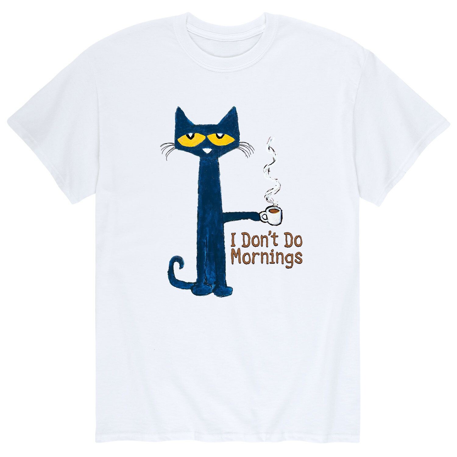 

Мужская футболка Pete The Cat Dont Do Mornings Licensed Character