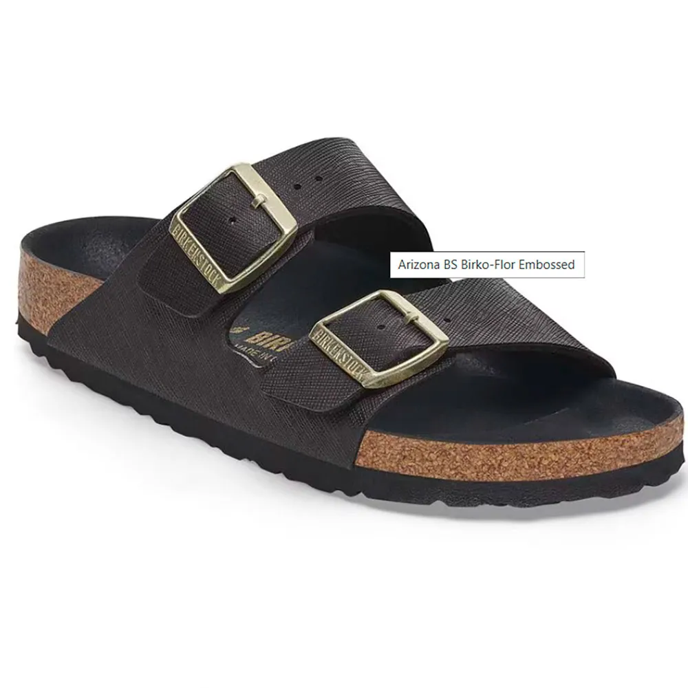 Сандалии Birkenstock Arizona Birko-Flor Embossed narrow, черный