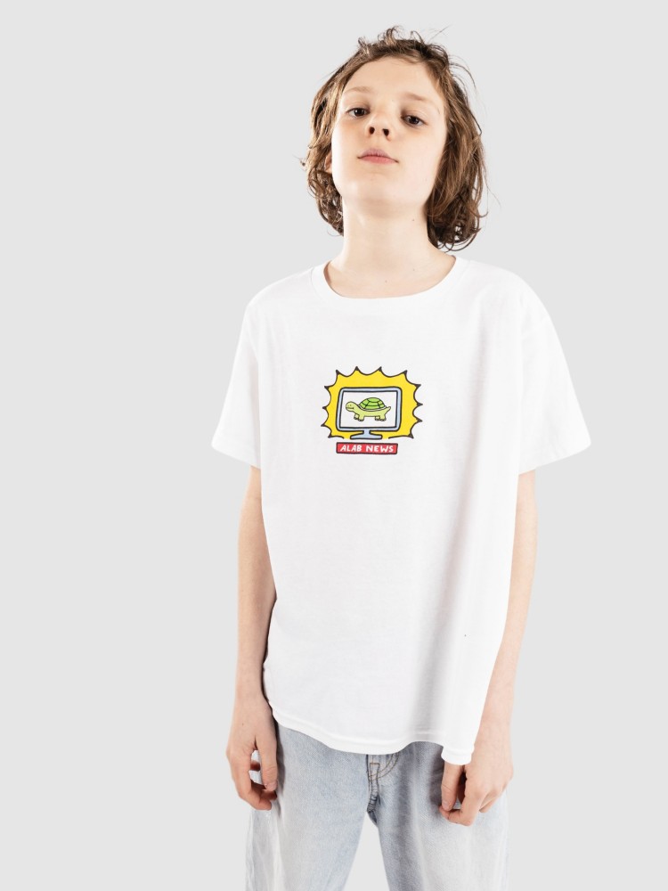 Футболка A.LAB Breaking News Kids T-Shirt, white — фото 2
