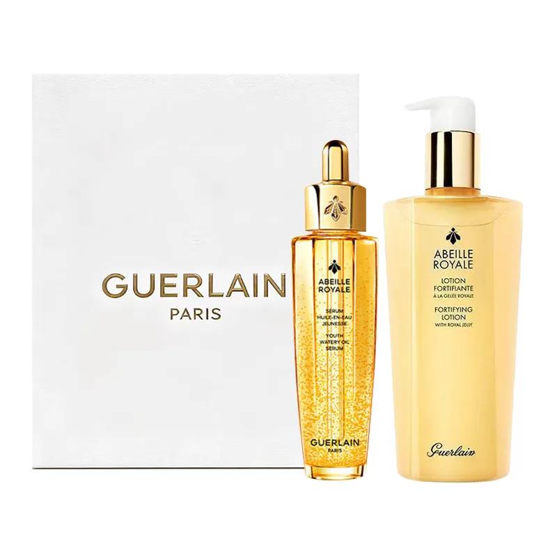 GUERLAIN Набор для ухода за кожей Original Bee Essence Lotion, восстанавливающий комплект из двух предметов, подарок на день рождения для мамы, Fourth Generation Original Honey 50ml+Honey Essence Water 300ml+Official Box