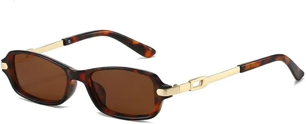 

Солнцезащитные очки с защитой UV400 | Легкая металлическая оправа в стиле панк | Для женщин и мужчин | Для занятий спортом на открытом воздухе и вождения DSVIGF, Leopard Tea