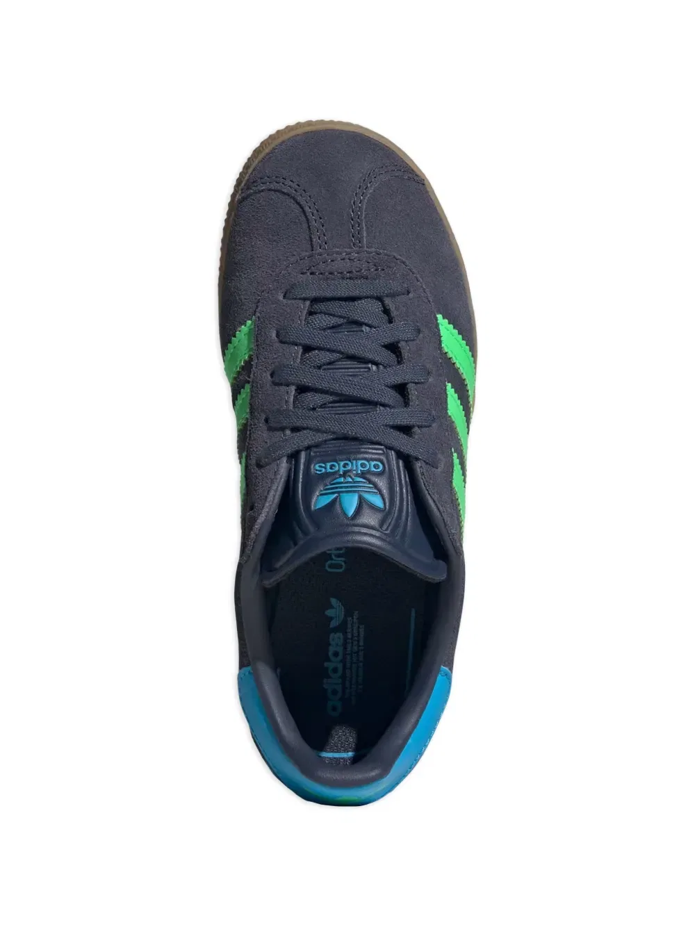 Полосатые кроссовки Gazelle Adidas Kids, синий — фото 4
