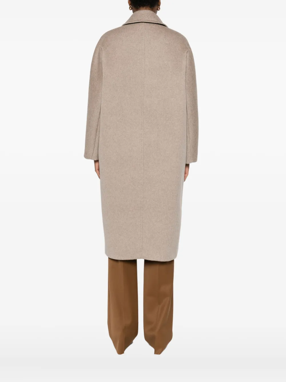 Пальто из кашемира с поясом Max Mara, нейтральный — фото 3