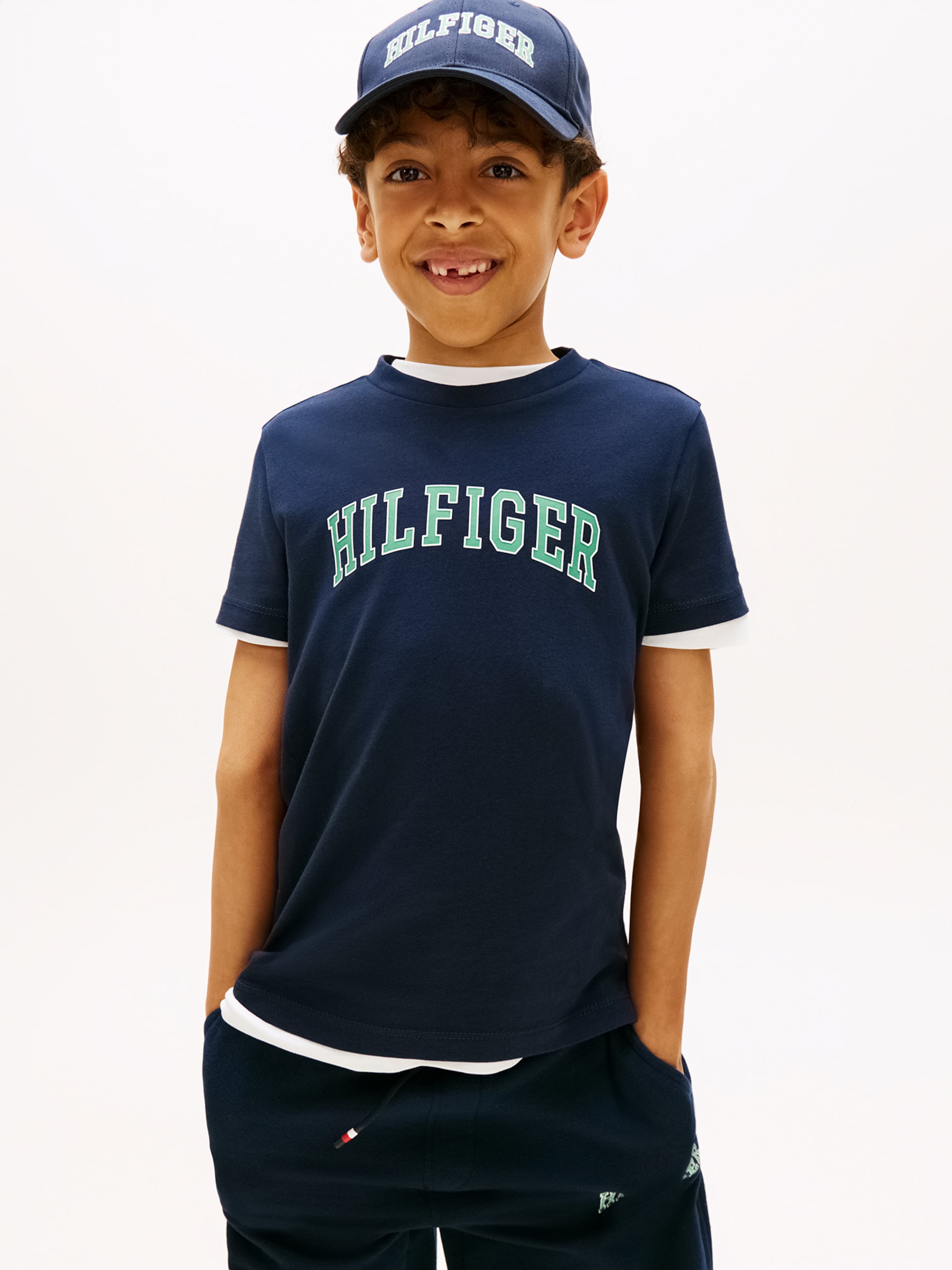 TOMMY HILFIGER Футболка 'VARSITY' в цвете Navy — фото 3