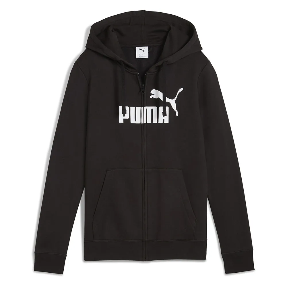

Толстовка Puma ESS No 1 Logo full zip, черный
