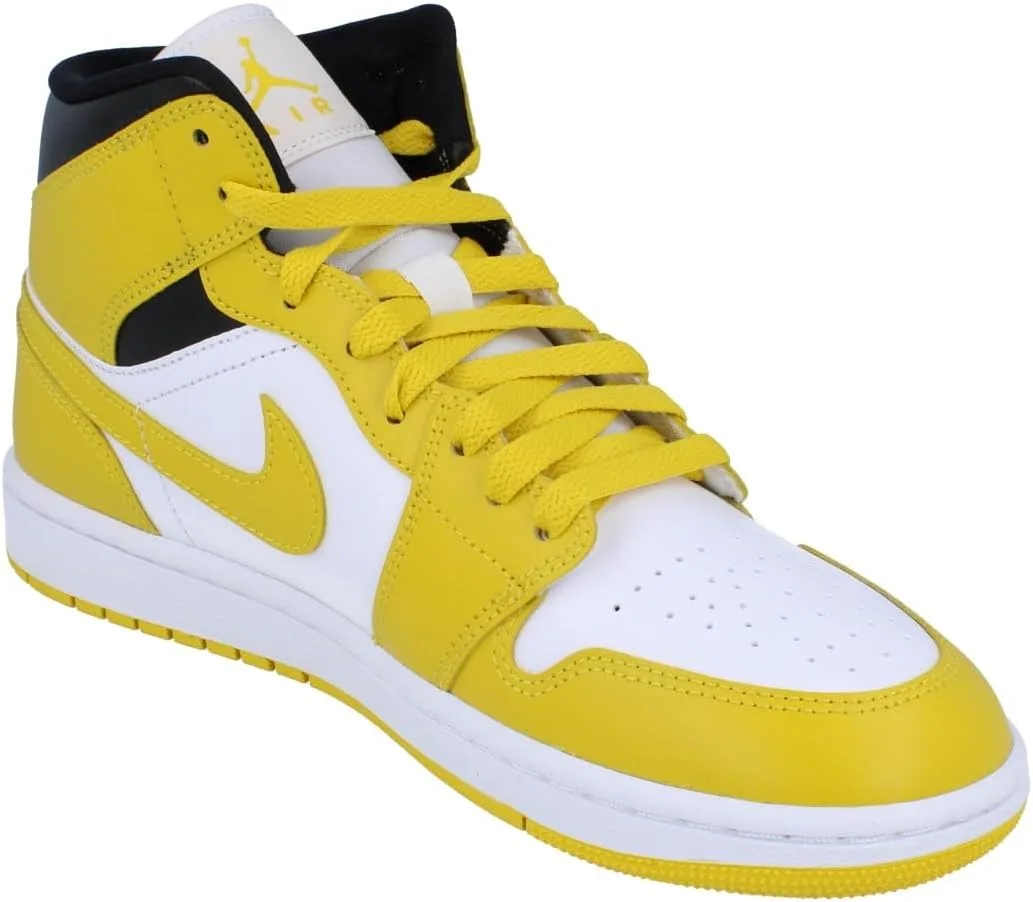 Кроссовки Nike AIR Jordan 1 MID, мужские баскетбольные кроссовки, разноцветные (красный/черный-белый 610), размер 49,5 EU (14 UK) — фото 4