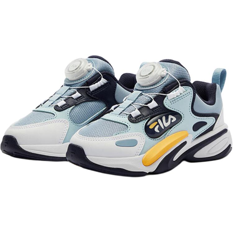 FILA KIDS Кроссовки Fila Whale с низким верхом, устойчивые к истиранию, с поддержкой отскока, синие, белые, детские — фото 3