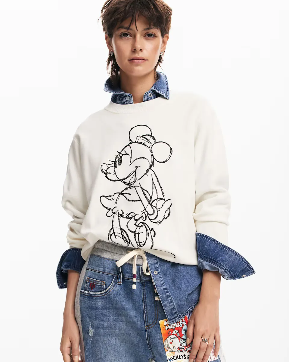 

Женский свитер Минни Маус Desigual, белый