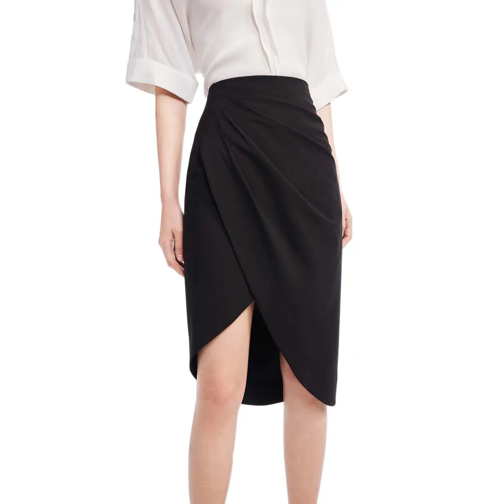 

Юбка Lily Chic Pleated A-Line midi skirt, черный
