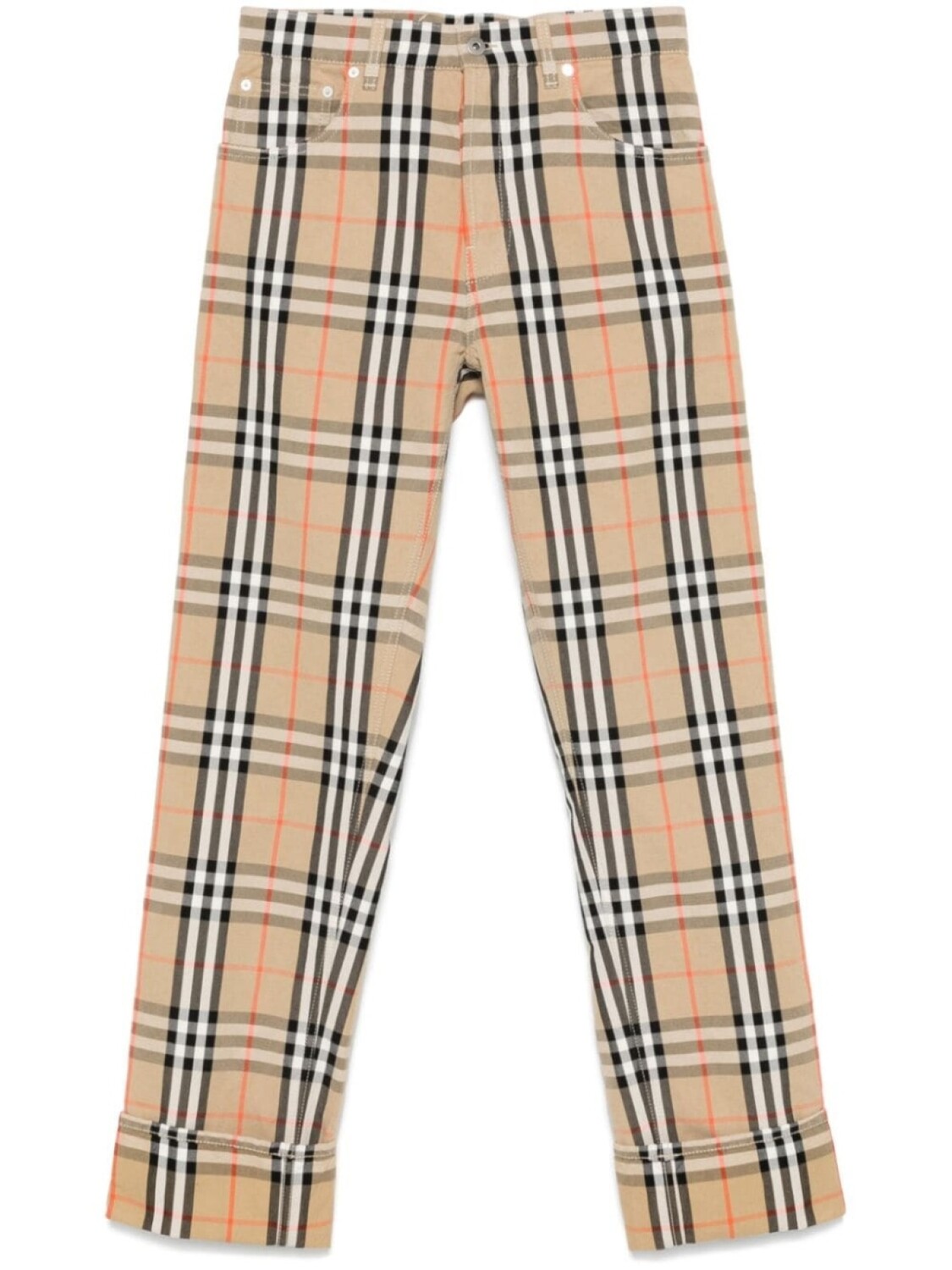 

Burberry брюки в клетку Burberry Check, серый