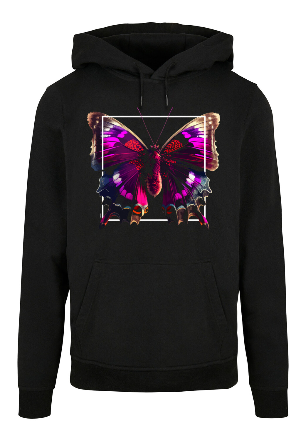 

Пуловер F4NT4STIC Basic Hoodie Pink Schmetterling HOODIE UNISEX, черный