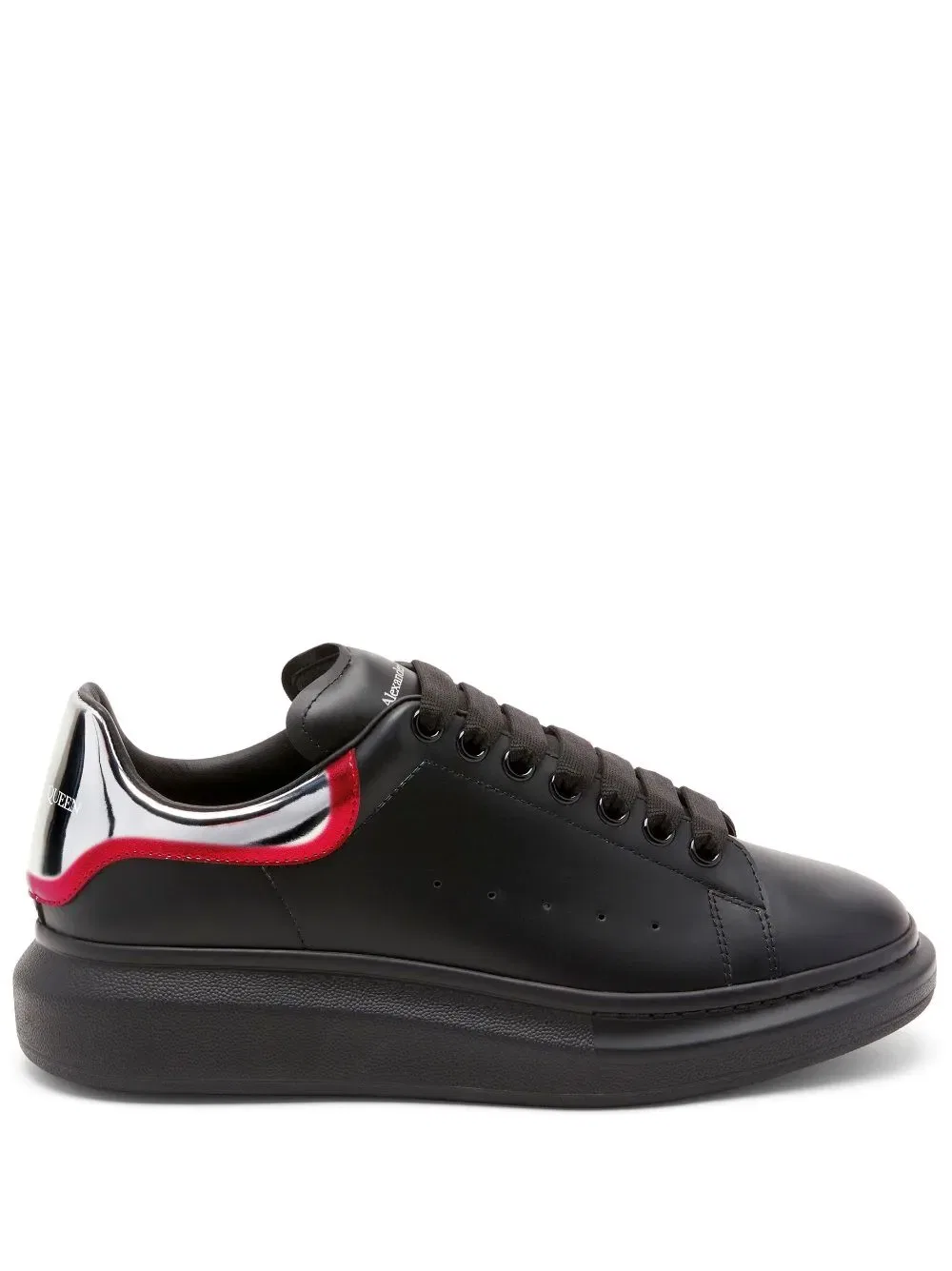 Кроссовки из массивной кожи Alexander Mcqueen, черный