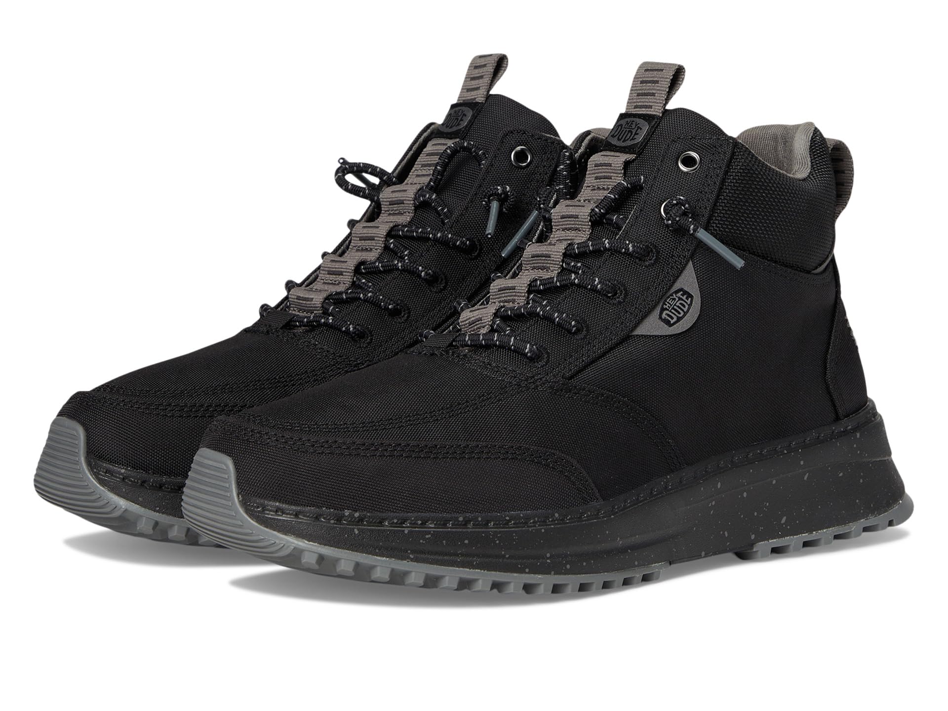 

Кроссовки Hey Dude Tahoe Nylon, цвет Black/Granite Grey