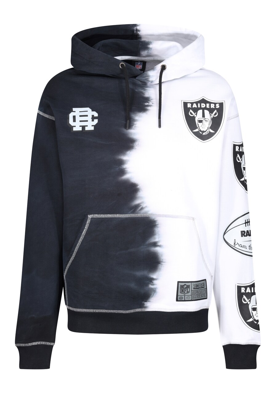 

Свитер Recovered Sweatshirt NFL Raiders Ink Dye Effect On, черный/белый