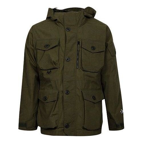 

Куртка 2l printed utility jacket 'olive green' Converse, зеленый