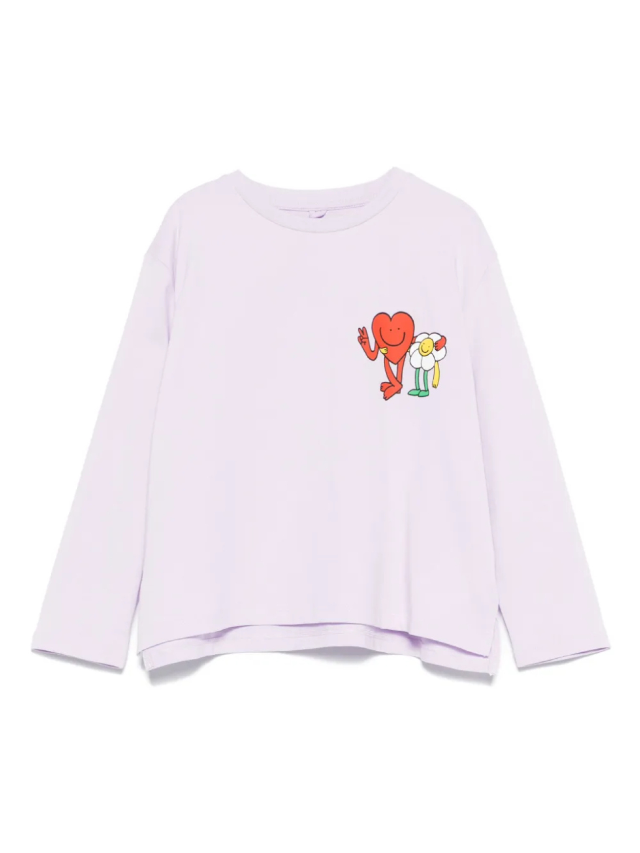 

Футболка с длинным рукавом Earth Friends Stella McCartney Kids, фиолетовый