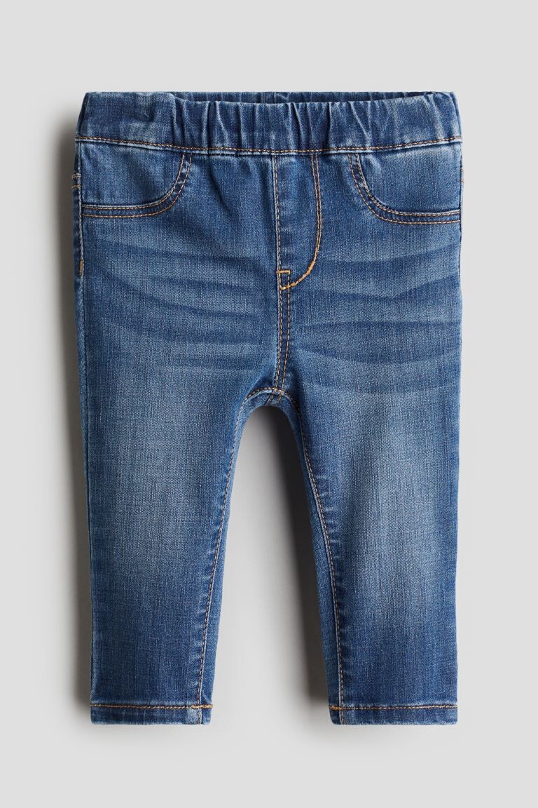 

Трегинсы из хлопкового денима H&M, синий