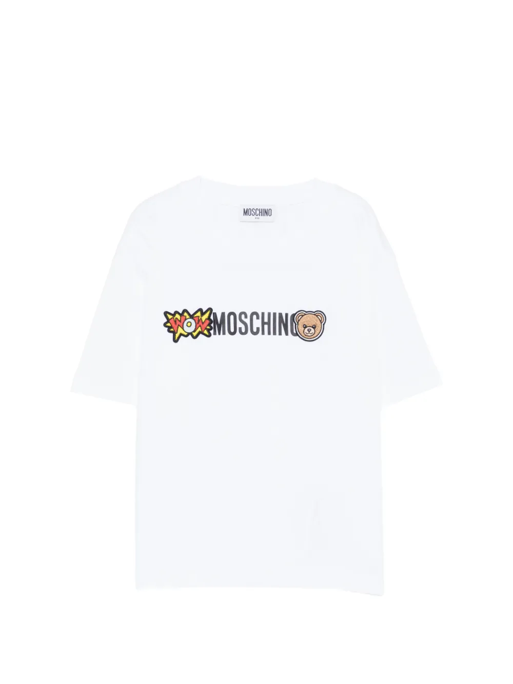 

Футболка с нашивкой Moschino Kids, белый
