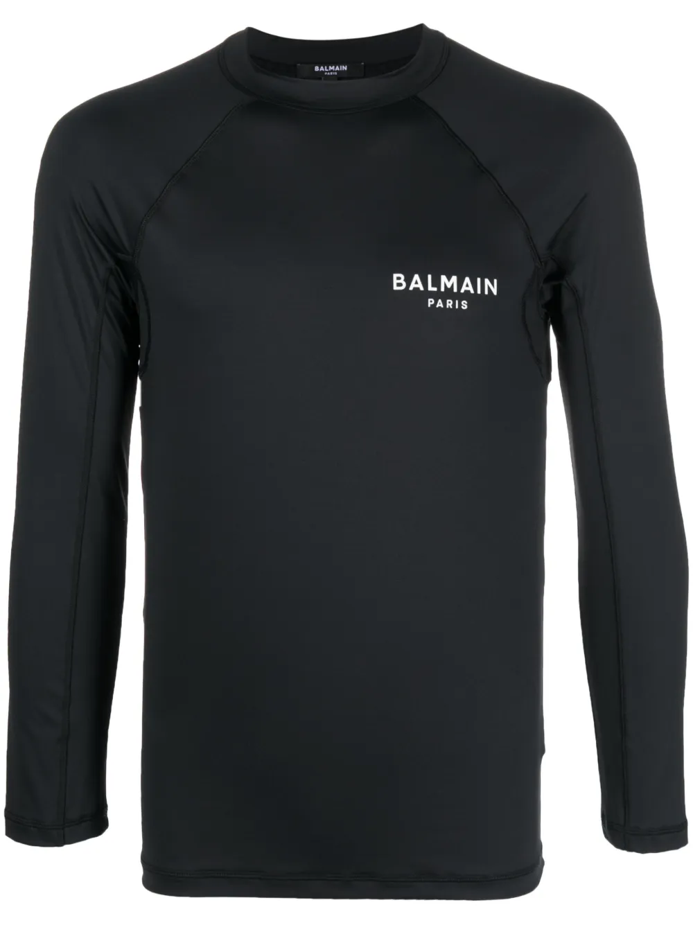 

Футболка узкого кроя с логотипом BALMAIN, черный