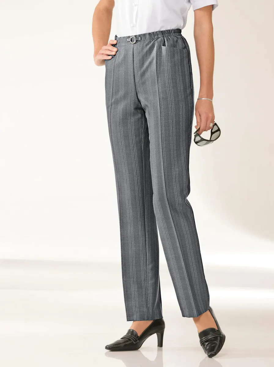 

Брюки без застежки Classic Basics, антрацит