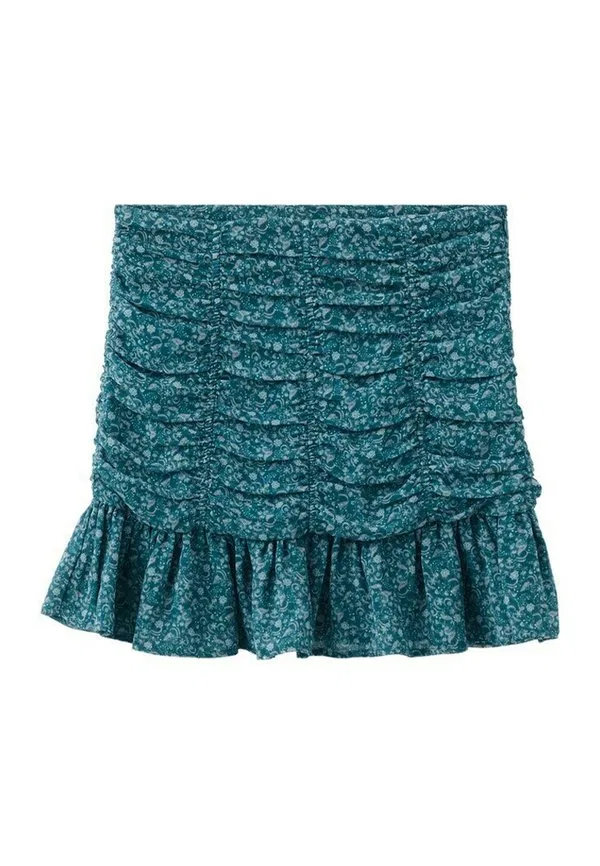 Подростковая юбка а-силуэта Mango Kids, Teal — фото 4