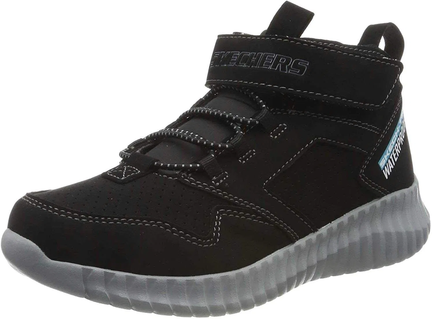 Детские кроссовки Skechers GORE & STRAP RETRO SNEAKE, черные (черный синтетический материал / черная отделка), размер 2 (35 EU)