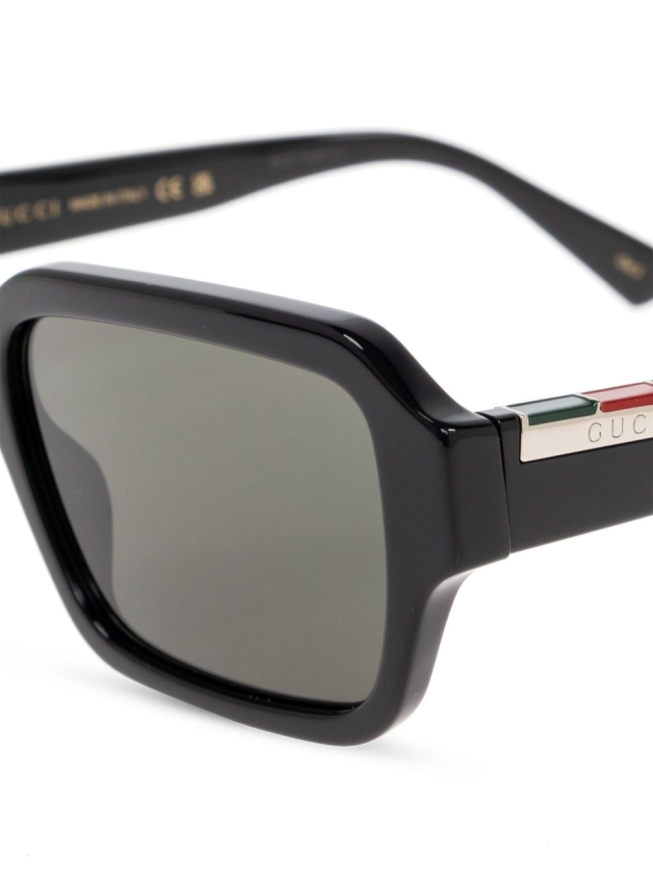 Солнцезащитные очки Gucci Eyewear с выгравированным логотипом, черный — фото 2