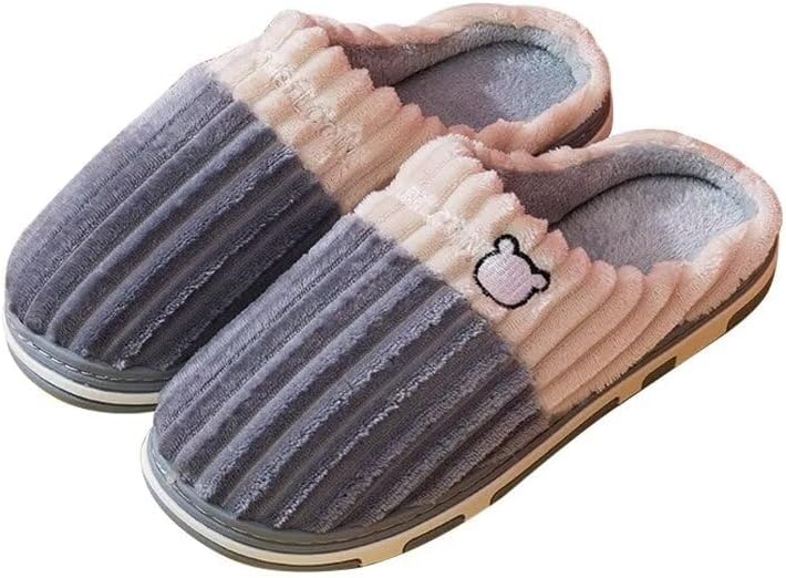 

Мягкие и удобные хлопковые тапочки Zonkacen для мужчин и женщин, для зимы, для дома, для гостей, для прогулок, серый