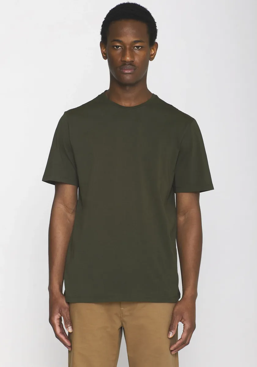 

Футболка KnowledgeCotton Apparel "Basic Shirt", прямого кроя, цвет Forrest Night