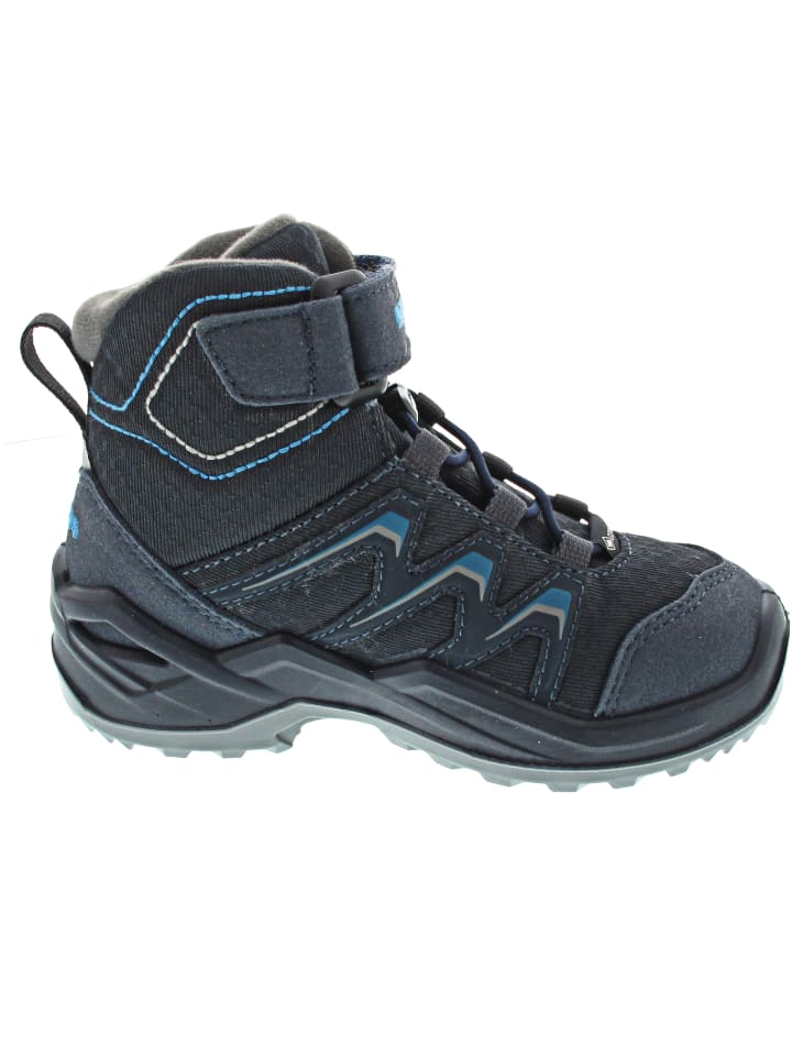 LOWA Ботинки Maddox Warm GTX Mid Jr на липучках, синие — фото 3