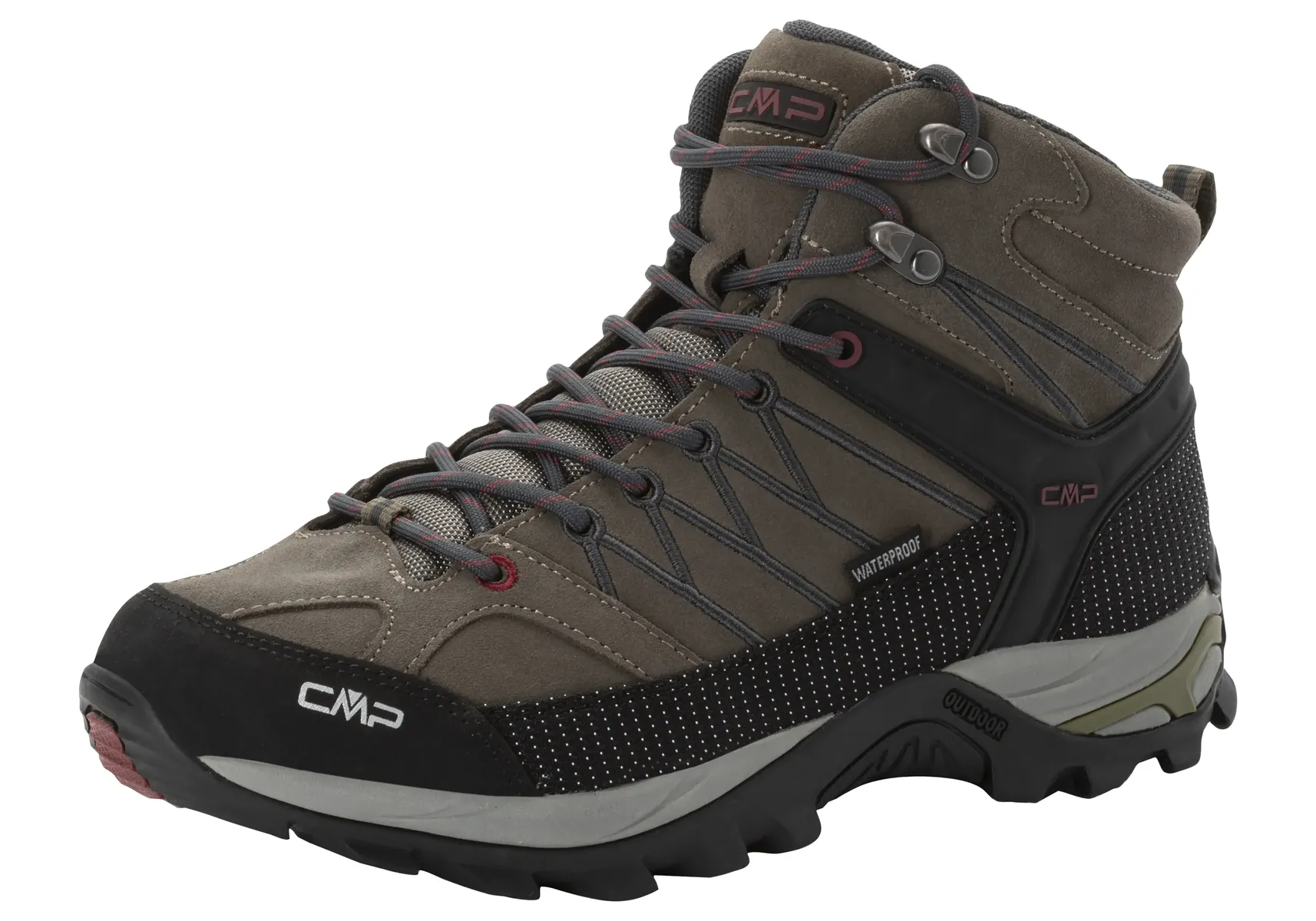 

Кроссовки CMP "RIGEL MID TREKKING SHOES WP", водонепроницаемые, антрацит