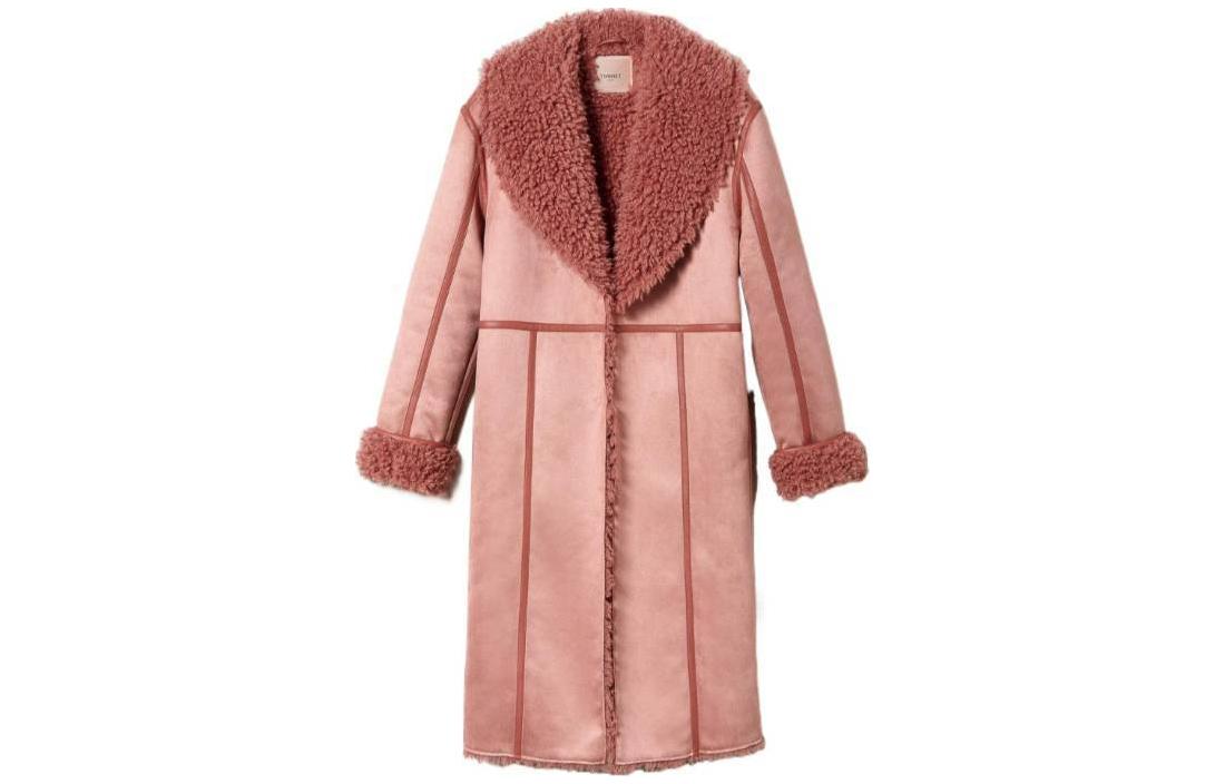 

Twinset Пальто MILANO с искусственным мехом, женское, розовое