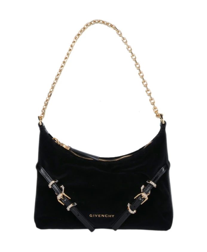 

Кожаная сумка с металлическими деталями Givenchy, черный