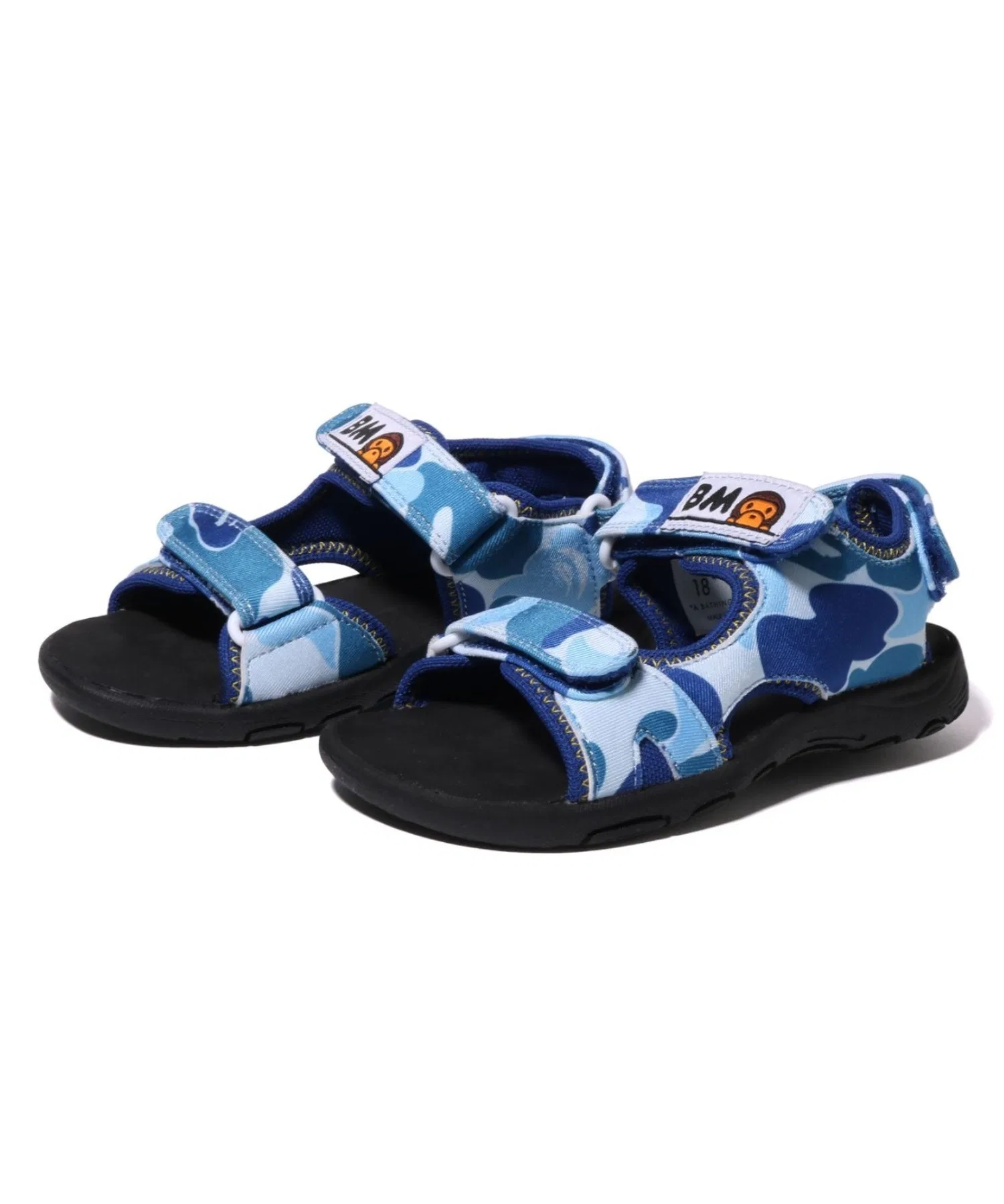 Детские сандалии ABC CAMO BABY MILO A BATHING APE тёмно-синие