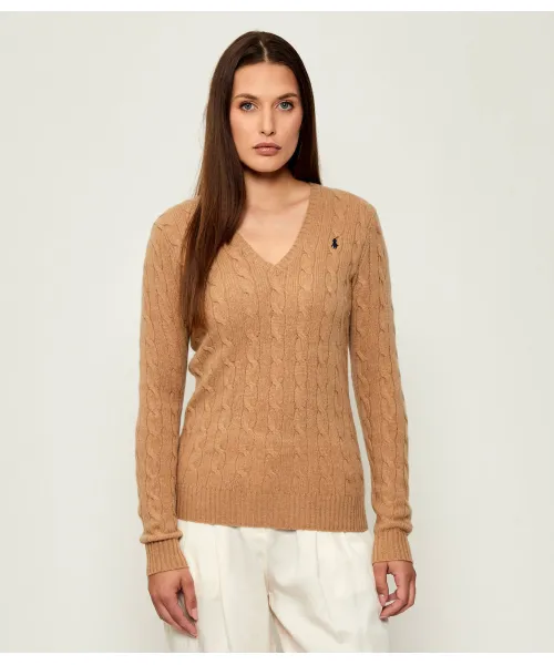 

Шерстяной свитер Кимберли Slim fit Polo Ralph Lauren, бежевый