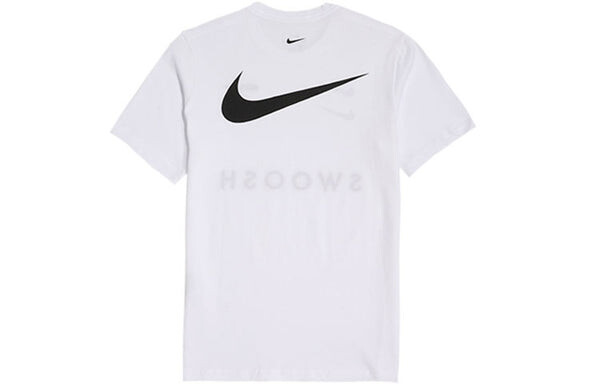 Футболка sportswear swoosh sports short sleeve white Nike, белый — фото 2