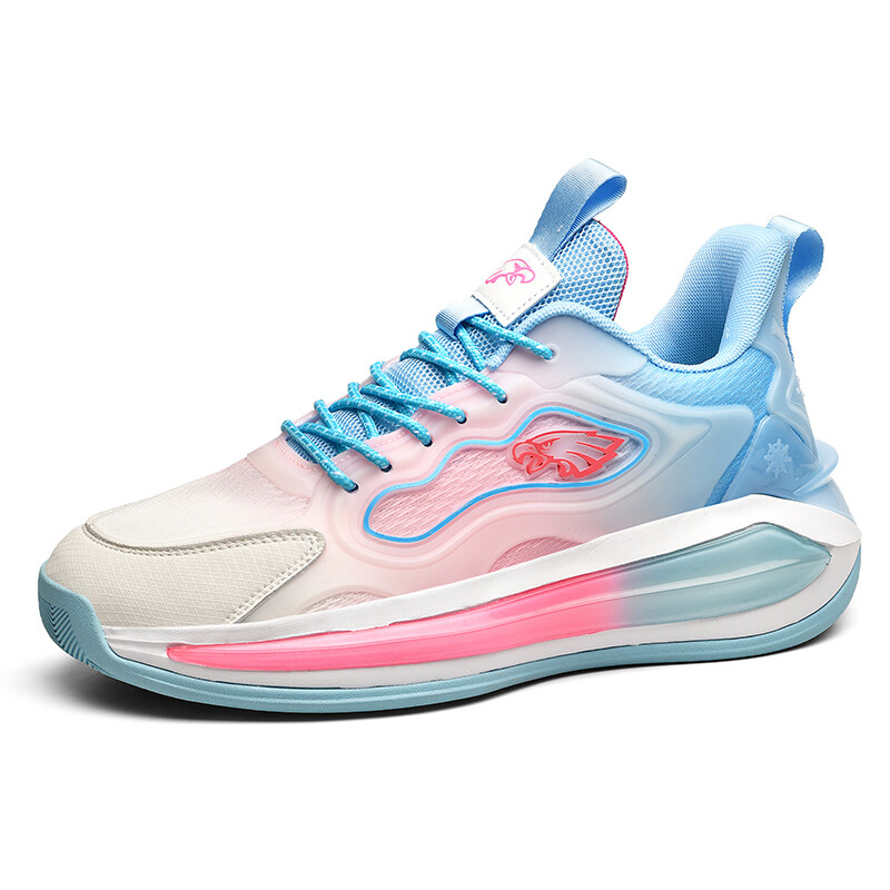 

Баскетбольные кроссовки Basketball Shoes Unisex Low-Top Aijp, синий/розовый