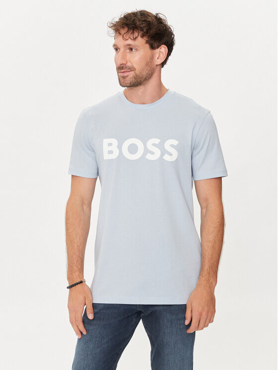 

Футболка стандартного кроя Boss, синий