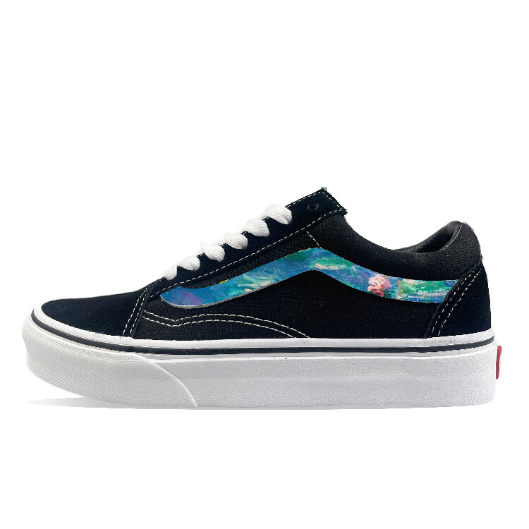 

Кроссовки Vans Old Skool Skateboarding Shoes Unisex Low-top Blue/white, черный