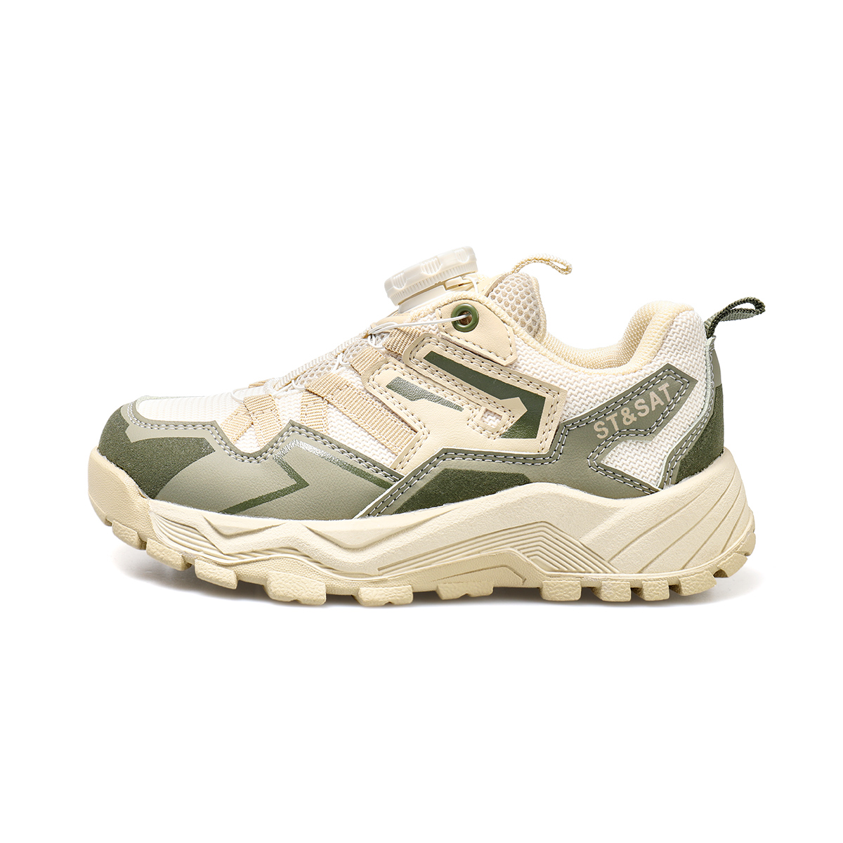 

Непромокаемые противоударные легкие амортизирующие низкие детские уличные кроссовки Kids' ST&SAT, зеленый