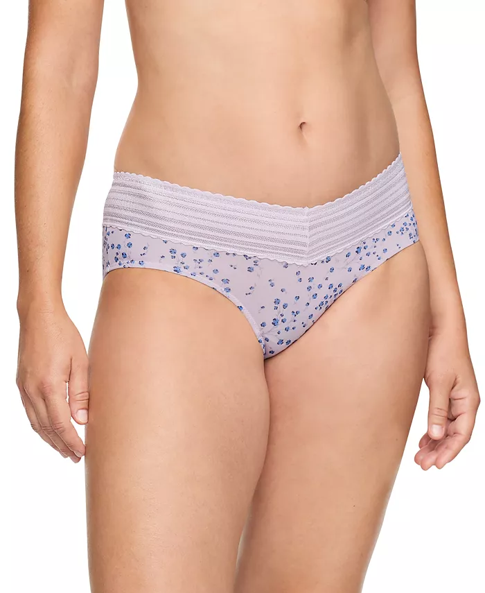 

Трусики-хипстеры Warners No Pinching, No Problems Dig-Free Comfort Waist с кружевом и микрофиброй 5609J Warner's, белый