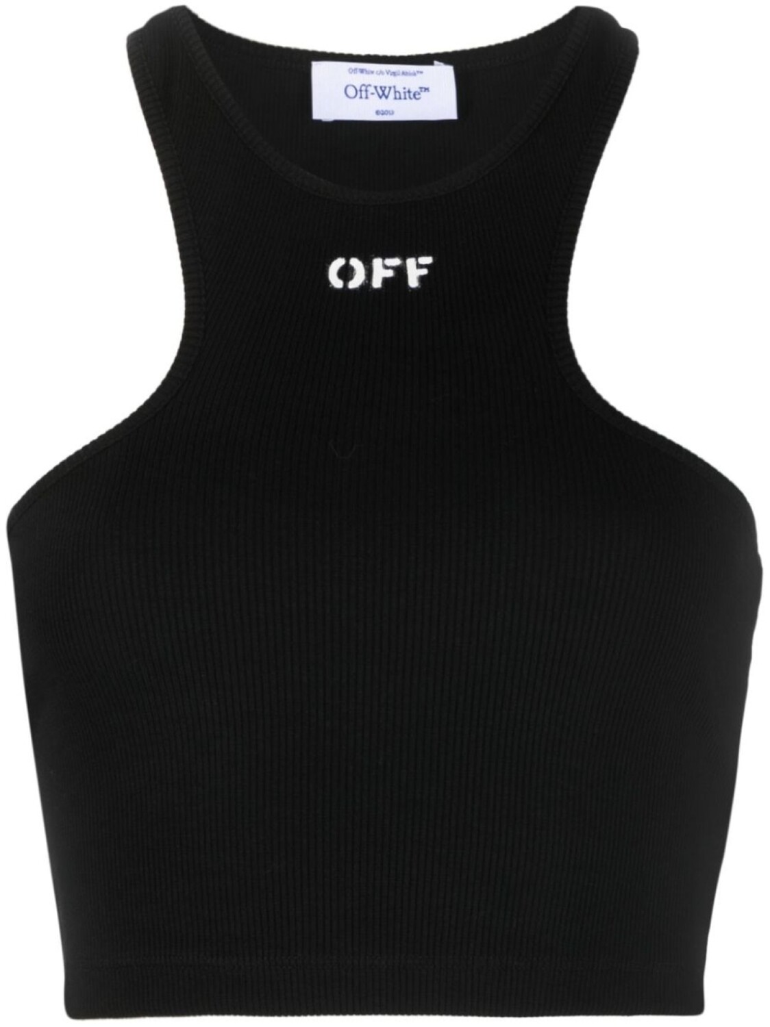 

Off-White спортивный топ с логотипом, черный