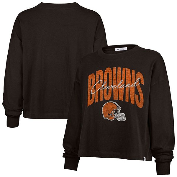 

Женская футболка с длинным рукавом '47 Cleveland Browns Muse Sydney 47 Brand