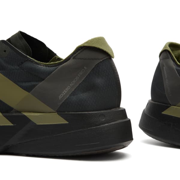 Кроссовки Adidas adizero adios pro 4 Adidas Running, core черный, focus оливковый & charcoal — фото 3