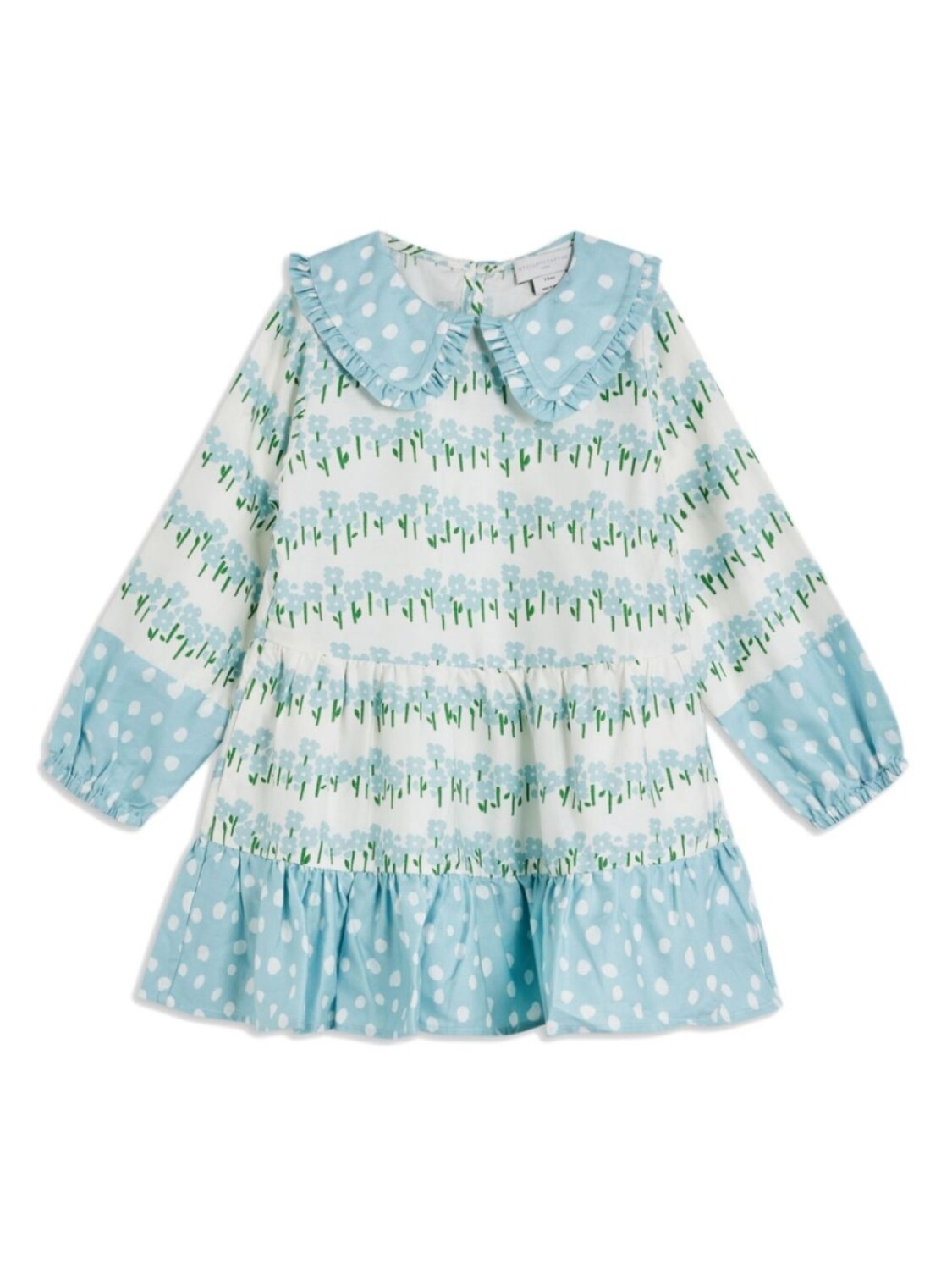 

Платье Stella McCartney Kids с цветочным принтом, синий
