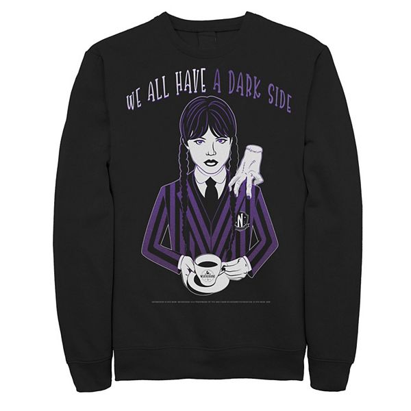 

Мужской свитшот wednesday a dark side с принтом Licensed Character